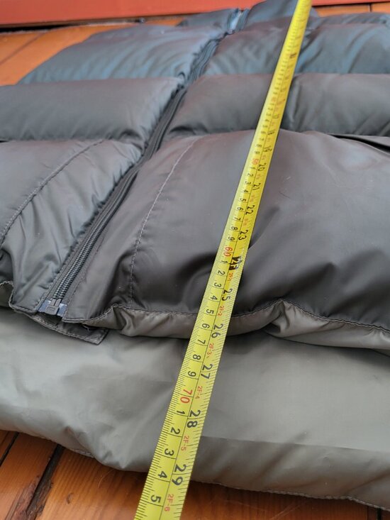 L.L. Bean Reversible Down Puffer Vest Army green Large Goose Down - Picture 12 of 16